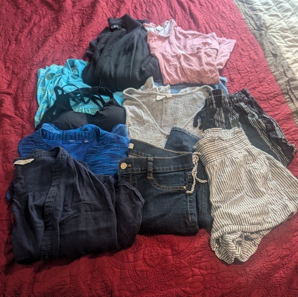 Old Navy Pants - Closet Staples Not So Mystery Bundle 3 Rompers 3 Shorts 1 Jeans 1 Dress & More